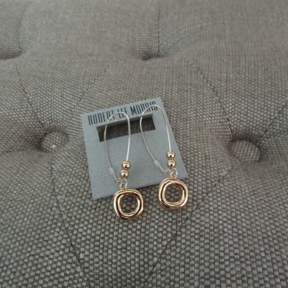 Robert Morris Soho Open Circle Dangle Drop Earrings